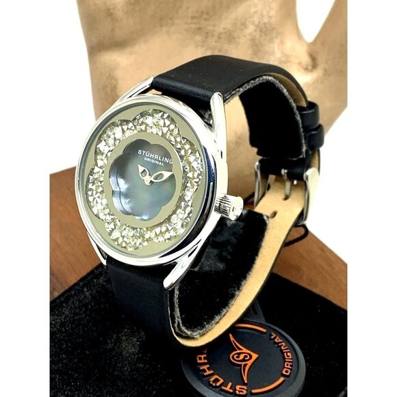 Stuhrling Women's Watch 995 Lily Quartz Blue Mother of Pearl Dial 38mm L… - Picture 14 of 14